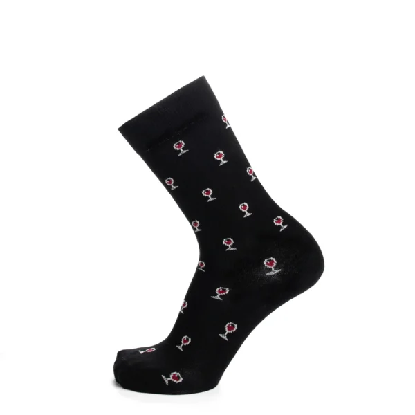 Chaussettes « Les Epicuriens » noir/bordeaux