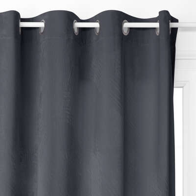 Rideau occultant velours gris 140×260 (vendu par 1)