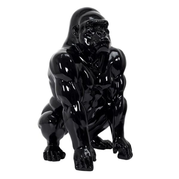 grande statue gorille noir H50
