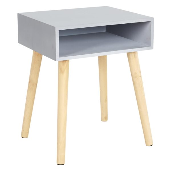 Table de Chevet grise 1 niche