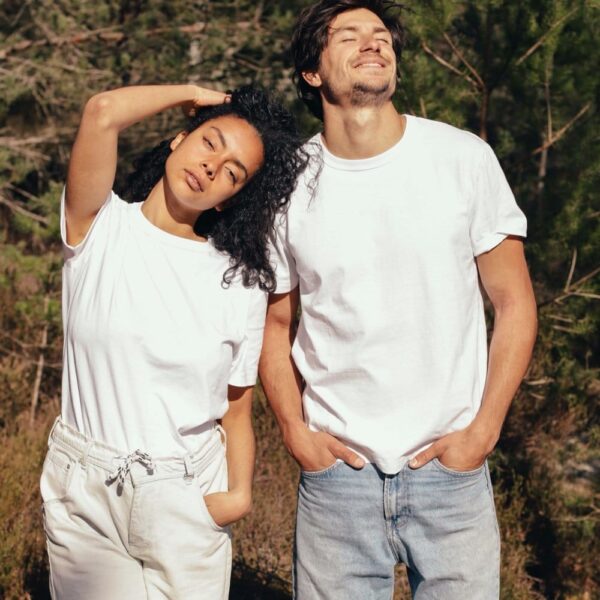 T-shirt unisexe en coton recyclé