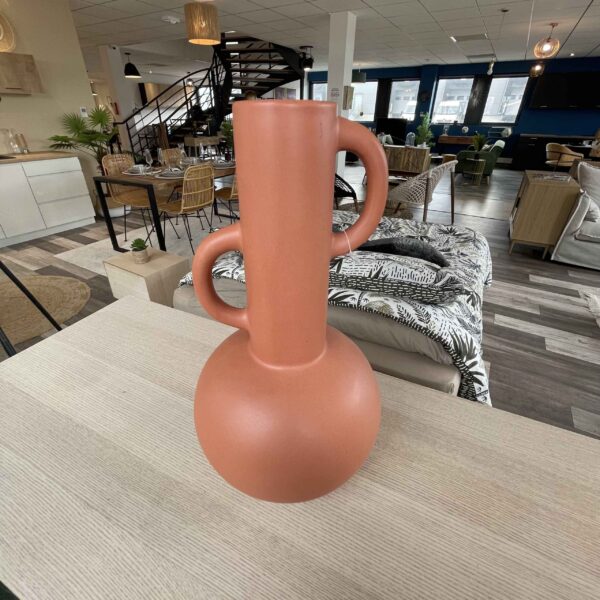 Vase en grès terracotta art déco H32