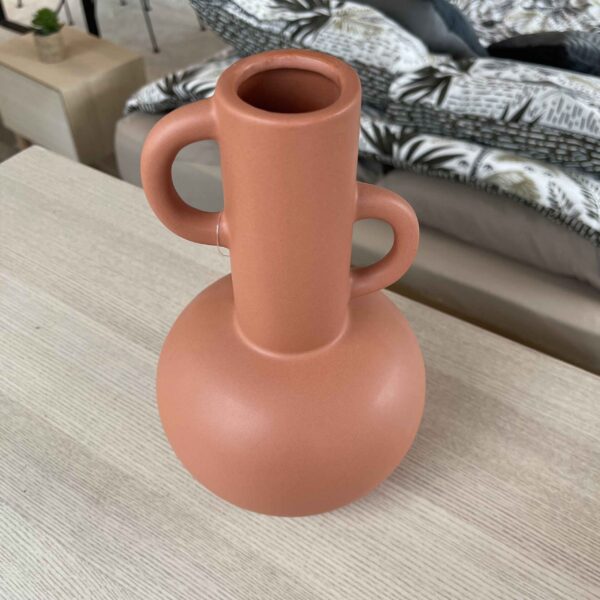 Vase en grès terracotta art déco H24