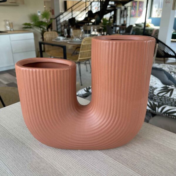 Vase en grès terracotta H24