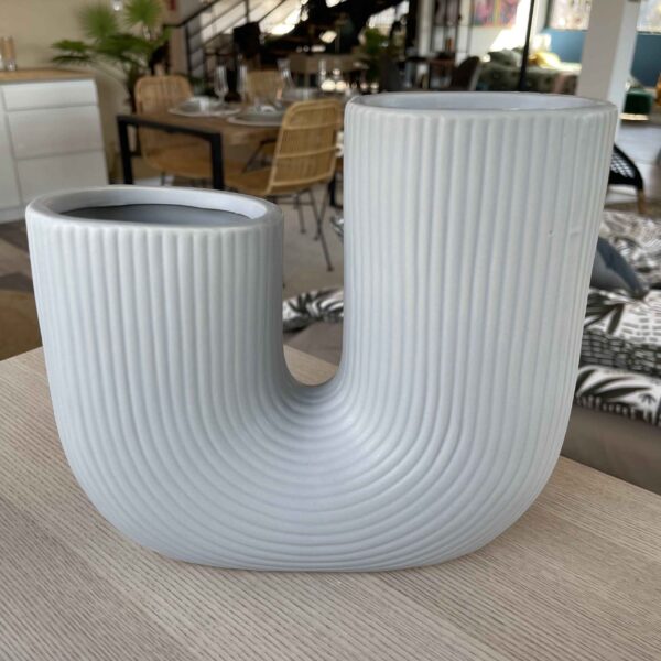 Vase en grès gris H24