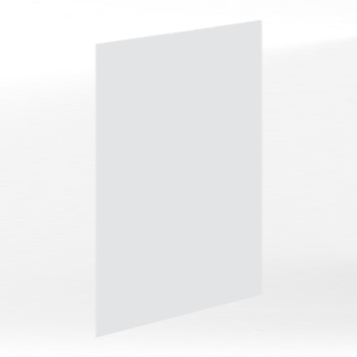 Joue de finition basse L60 x H70 – Blanc mélaminé mat