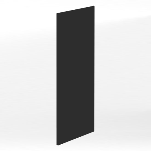 Joue de finition colonne L60 x H200 – Noir laqué mat