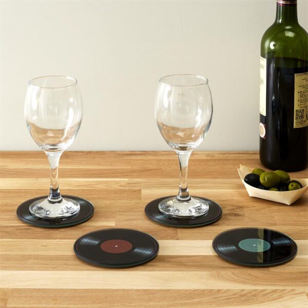 Lot de 4 dessous de verre vinyles