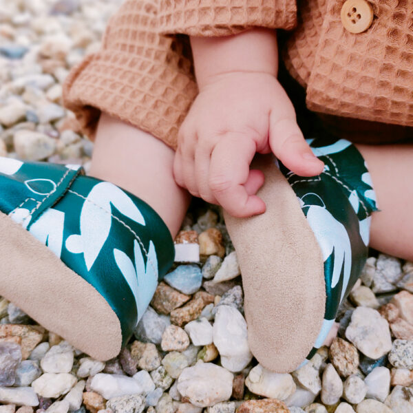 Chaussons bébé en cuir souple Dulse