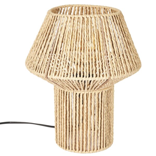 Lampe en corde tressée H33