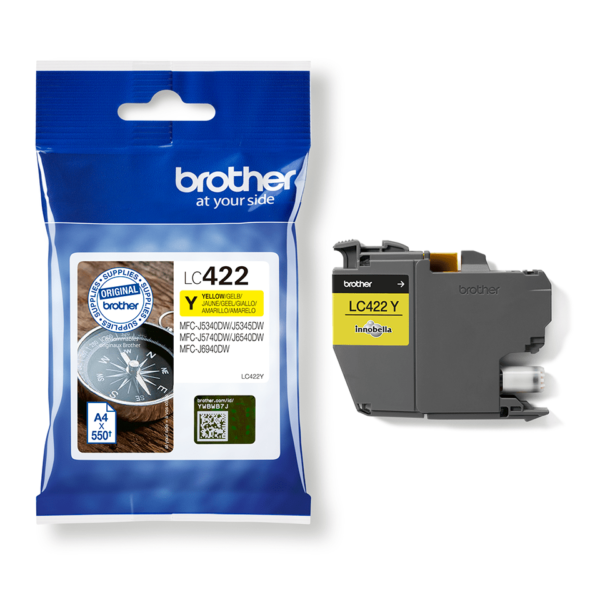 Brother LC422Y – jaune – original – cartouche d’encre