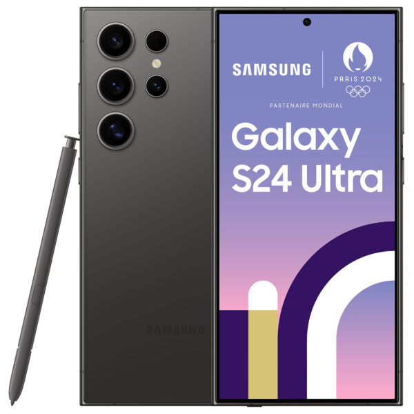 Samsung Galaxy S24 Ultra – noir titane – 5G smartphone – 256 Go – GSM