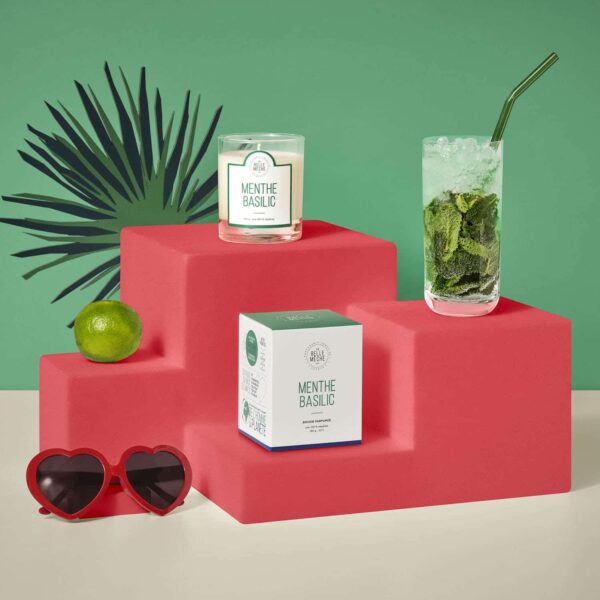Bougie parfumée menthe basilic
