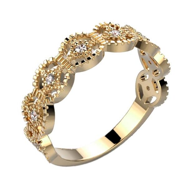 Bague 8 diamants