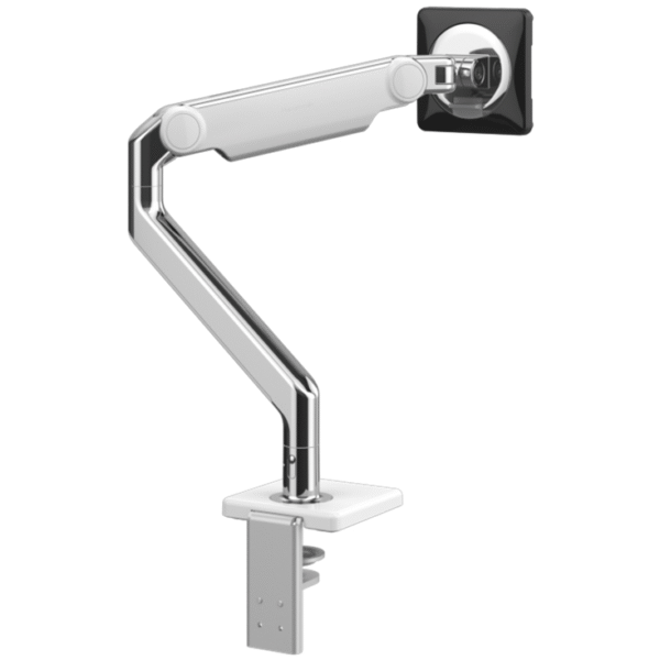 Humanscale M2.1 kit de montage – bras réglable – pour Écran LCD – aluminium poli avec bordure blanche