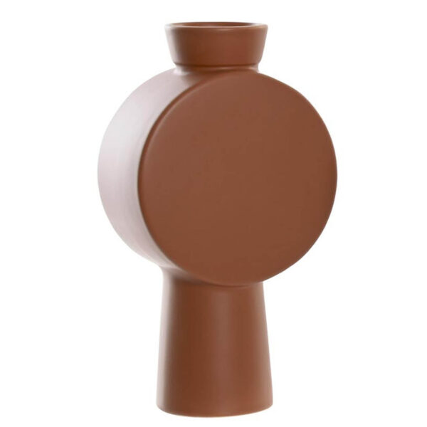 Vase art déco en dolomite carmin H25