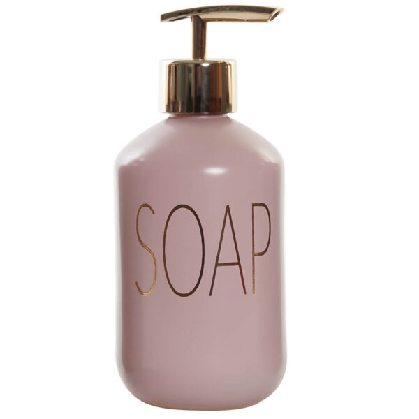 Distributeur de savon rose mat 350ml