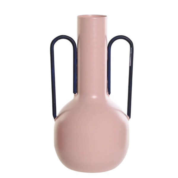 Vase en métal rose pâle H25