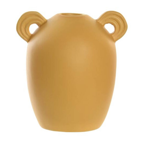 Vase art déco en dolomite ocre H15