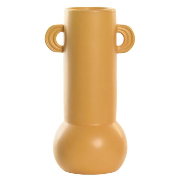 Vase art déco en dolomite ocre H28