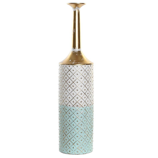 Vase déco en métal bicolor H65