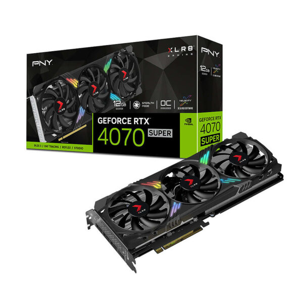 PNY GeForce RTX 4070 Ti 12GB Verto LED Triple Fan – carte graphique – GeForce RTX 4070 Ti – 12 Go