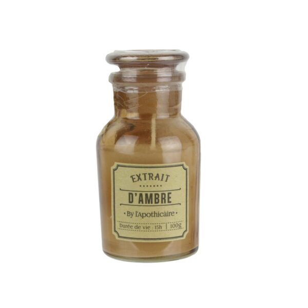 Bougie parfumée Apothicaire en verre H11 AMBRE