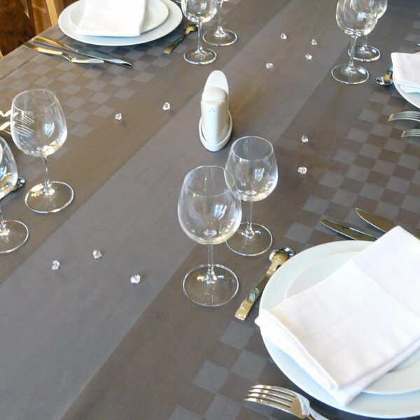 Nappe de table étain ROQUEFIXADE