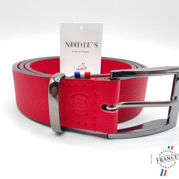 Ceinture en cuir rouge Hazel