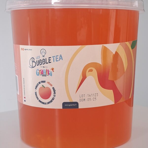 Granita – Billes Bubble Tea Pêche – 4 x 3.2kg