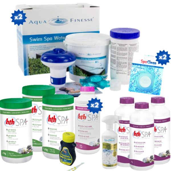 Pack PRESTIGE Spa de nage Mono bassin – 1 an d’entretien