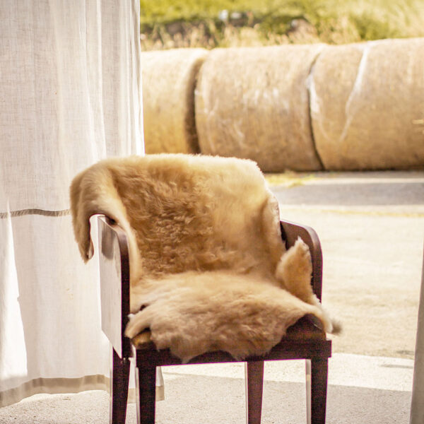 Peau de mouton beige