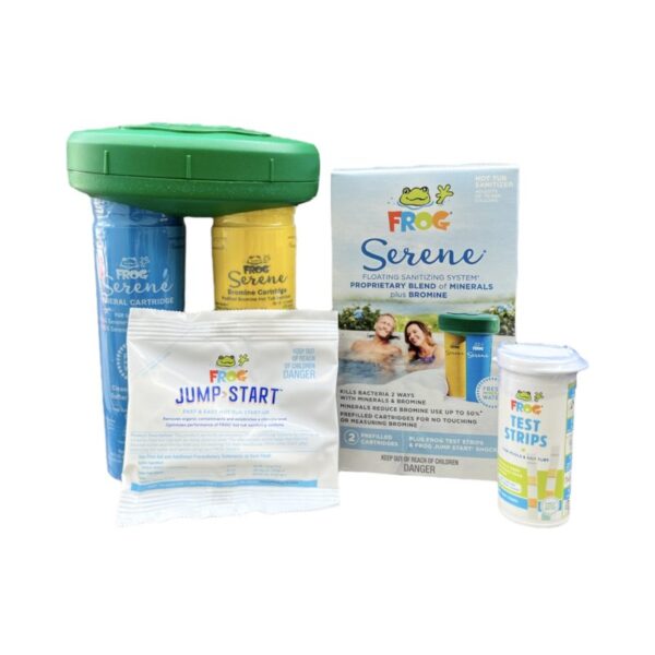 Kit de démarrage chimique pour spa avec système flottant au brome