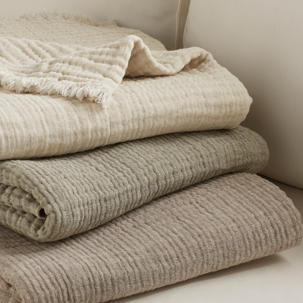 Plaid Gaze de Laine et Coton