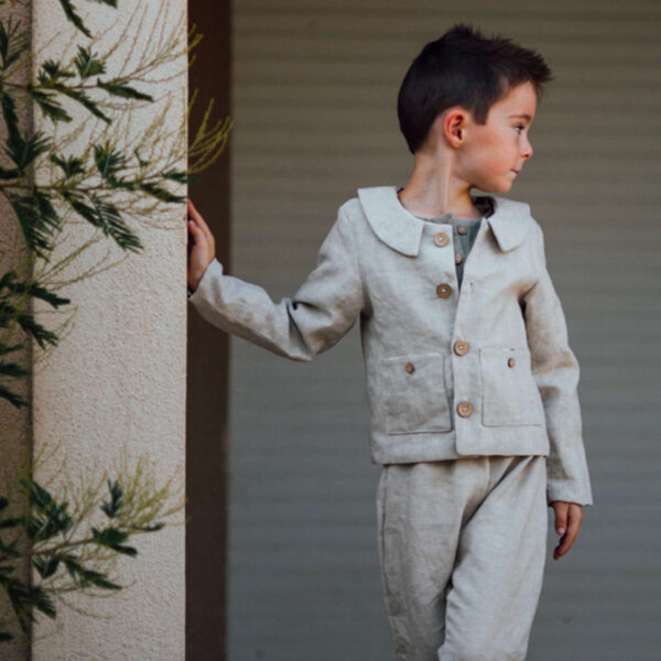 Veste en lin naturel SAUGE