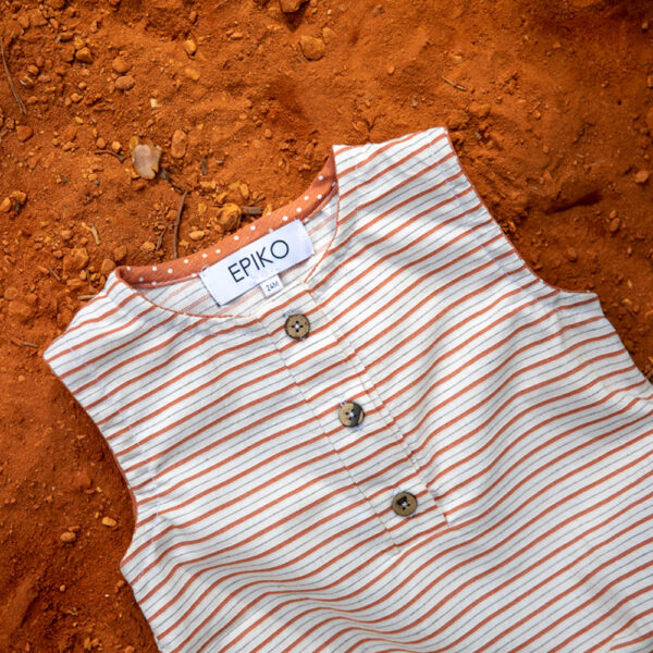 Barboteuse bébé à rayures JASMIN