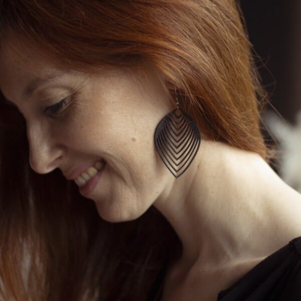 Boucles d’oreilles upcyclées