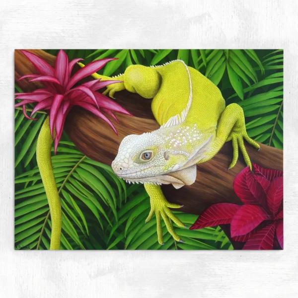 Tableau iguane Âme de la jungle