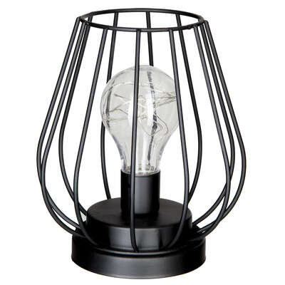Lampe noire en métal H17 (design aléatoire)