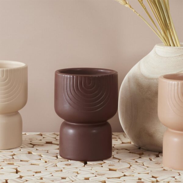Bougie en céramique parfumée H12 marron