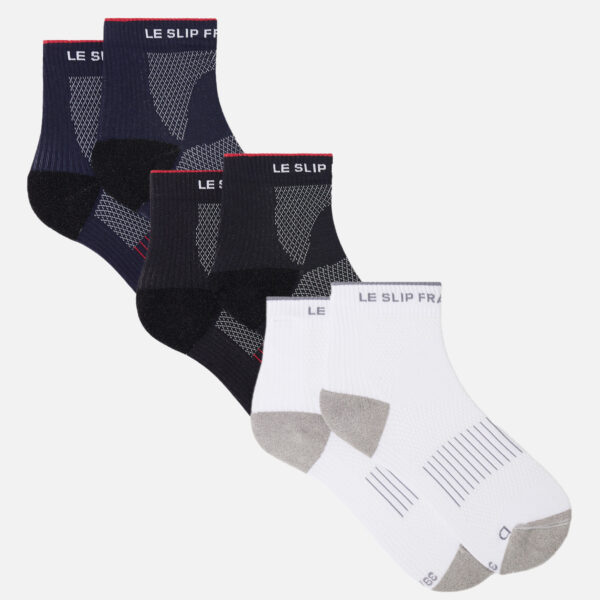 Pack Chaussettes Gaetan Marine Blanc Noir blanc