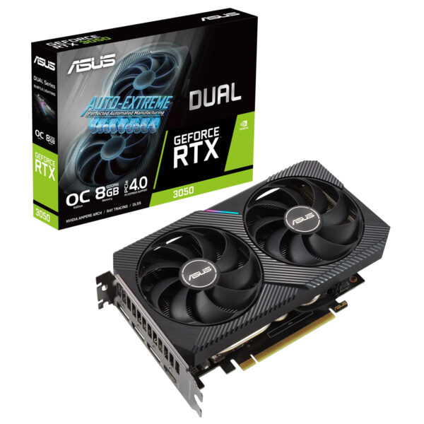 ASUS Dual GeForce RTX 3050 6GB – OC Edition – carte graphique – GF RTX 3050 – 6 Go