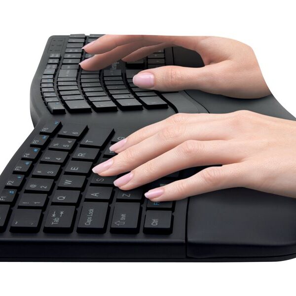 Kensington Pro Fit Ergo Wireless Keyboard – clavier – Français – noir