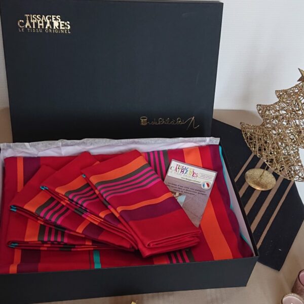 Coffret de Noël rouge MIREPOIX