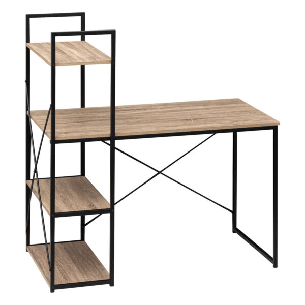 Bureau en bois pieds métal L110cm