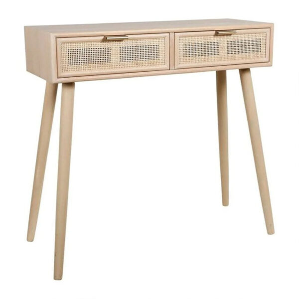 Console 2 tiroirs bois – L80 x H80 cm