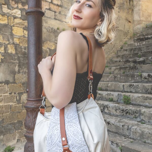 Sac personnalisable Chaudron + Talisman « dentelle / éventail »