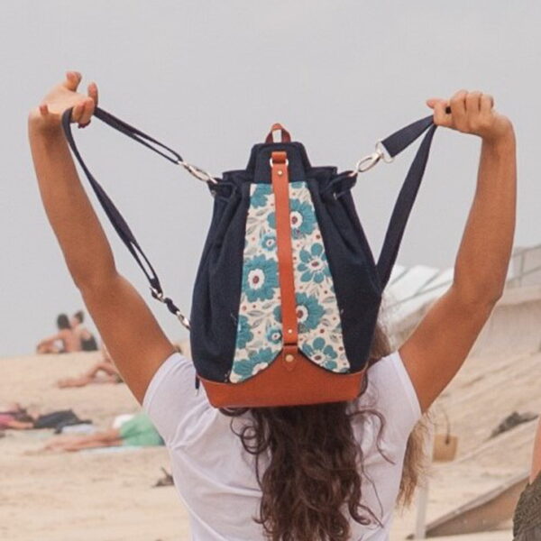 Sac personnalisable Phoenix + talisman « éventail / fleur de lin »