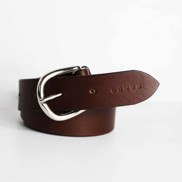 Ceinture en cuir Jeanette marron