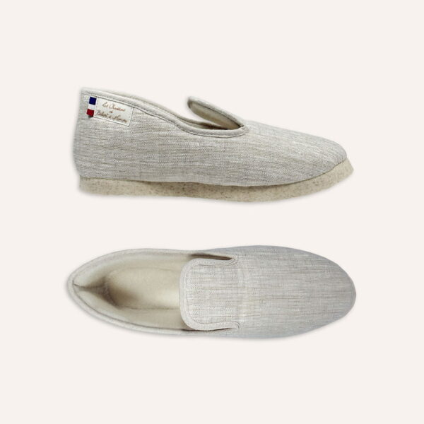 Charentaises en lin pour homme Horus